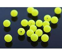Tigofly 200 pcs/lot Plastic Round Flo-Yellow Fishing Beads Hard Floating Bobber Bulk Beads Fishing Accessories Fly Tying Materials
