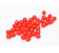 Tigofly 200 pcs/lot Plastic Round UV Red Fishing Beads Hard Floating Bobber Bulk Beads Fishing Accessories Fly Tying Materials