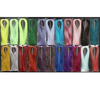 Tigofly 22 packs 22 Colors Crystal Flash Holographic Tinsel Krystal Flashabou Sparkle Dry Streamer Tube Fly Fishing Tying String Materials