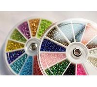 Tigofly 24 colors Fly Tying Beads Small Sinking Glass Ceramic Mimic Nymph Head Shrimp Crab Bee Fly Eyes Tying Materials