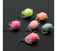 Tigofly 30 pcs/lot 10 Colors UV Nuke Egg Fly Glo Bug Steelhead Trout Fly Fishing Flies Lures Size 8#