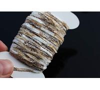 Tigofly 4 Cards 40m Multi-Color Stonefly Worms Rayon Yarn Tinsel Chenille Floss Line Thread Woolly Bugger Fly Tying Materials (Color 1)