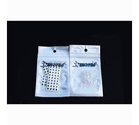 Tigofly 40 pcs/lot 2 colors 3 sizes 3D Realistic Plastic Barbell Eyes DIY Dumbbell fish eyes Fly Tying Materials (Black, Small)