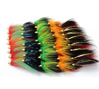 Tigofly 40pcs Cone Head Tube Streamer Fly Set - 5 Patterns for Salmon, Trout & Steelhead