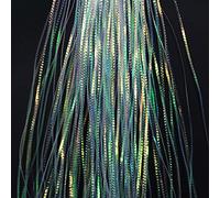Tigofly 5 packs/lot Lateral Scale 1mm width Crimped Flashabou Tinsel Pike Bass Fresh&Saltwater Streamers Fly Tying Materials