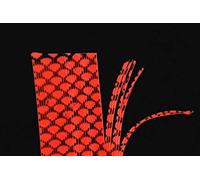 Tigofly 5 Pieces 5 Colors Silicone Skirts Grizzly Barred Round Legs Rubber Baits Making Spinnerbaits (Red)