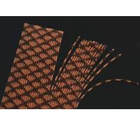 Tigofly 5 Pieces 5 Colors Silicone Skirts Grizzly Barred Round Legs Rubber Baits Making Spinnerbaits (Brown)