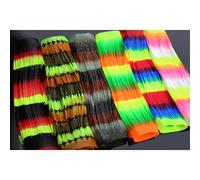 Tigofly 6 pcs Multicolor Rainbow Color Silicone Skirts Legs whole sheet DIY Spinner Bait Squid Rubber Thread Fly Tying Materials