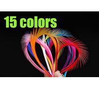 Tigofly 60 pcs/lot 15 colors Goose Biots Spiky Fibers Feathers Stonefly Nymph Tails Antennae Wings Fly Fishing Tying Materials