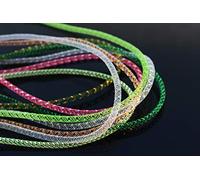 Tigofly 7 pcs assorted colors 5mm Mylar Tinsel Mesh Tube 1m Length Fly Fishing Tying Tubes Materials