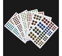 Tigofly 876pcs 6 Sheets 3D/4D Fish Eyes Realistic Sticky Fishing Lure Eyes Crafts For Lures Baits Fly Tying Materials 3mm/4mm/5mm/6mm/8mm/10mm