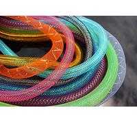 Tigofly 9 pcs/lot 9 colors 16mm 20mm Wide Mylar Tinsel Mesh Tube 1m per color total 9m Fly Tying Materials