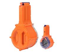 TiGog 25 Dart Drum Magazine, Soft Bullet Dart Clip for Nerf Elite Series, Quick Reload Darts Clip Magazine for Nerf N-Strike Elite Series Toy Gun, Orange