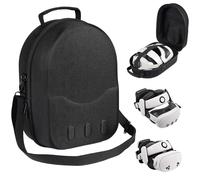 TIGOJH Large size Hard Carrying Case for Oculus/Meta Quest 3 Fits Official VR Headset with Elite Strap & Quest 3 VR Accessories, Waterproof & Fuzz-Free, Travel and Home Storage -Black