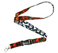 Tigoli German Shepherd Dog Pattern Lanyard Cute Canine Print Neck Strap With Detachable Buckle And Metal Lobster Clasp For Keys ID Badges And Phone Holder