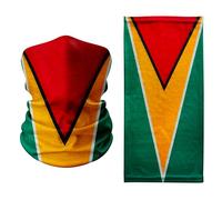 Tigoli Guyana Flag Design - Multifunctional Neck Gaiter | Lightweight & Breathable Face Cover for Outdoor Activities, Travel, Sports & Festivals