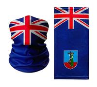Tigoli Montserrat Flag Design - Multifunctional Neck Gaiter | Lightweight & Breathable Face Cover for Outdoor Activities, Travel, Sports & Festivals