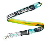 Tigoli Northern Train Lanyard - 57cm Railway Design Neck Strap Featuring Northern Train Print - Premium Polyester with Quick Release Buckle & Metal Swivel Hook for Keys, Passes & ID Cards - Rail Gift