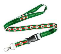 Tigoli Nottinghamshire County Flag Lanyard Keychain Neck Strap with Detachable Buckle and Metal Clip Nottinghamshire Flag Design ID Badge Holder Keys Pass Card Holder Souvenir Gift 57cm x 2cm