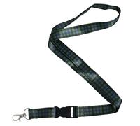 Tigoli Scottish Tartan Lanyard - Classic Highland Check Pattern | Premium Satin Finish with Detachable Clip & Metal Hook | Perfect for Scotland Lovers, Clan Heritage, Festivals & Office ID Holders