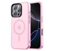 Tigowos Compatible with iPhone 16 Pro max Bumper case Fits MagSafe 10FT Drop Resistant Matte Skin Feeling Shockproof Back Cover Fits iPhone 16 Pro max Phone Cases 6.9", Light Pink