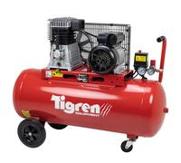 Tigren 04396 100Ltr 3Hp Belt-Driven Compressor