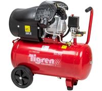 TIGREN V50DD V-Twin Air Compressor Oil-Lubricated Direct Drive, 230V 50L 3hp 2.2kW 116psi 13CFM