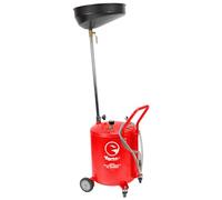 TIGREN Workshop Heavy Duty Oil Drainer for Car Engines and Gearboxes with Adjustable Height Oil Drain Pan and Reservoir Tank for Engine Oil and Gearbox Oil and Other Waste Fluid (50 Litre - Gravity)