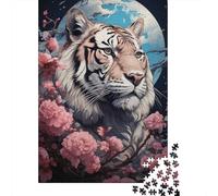 Tigris 1000-Piece Puzzle for Adults, 38x26cm/1000pcs, Smooth White Card with Reduced Dust; Easy to Revisit Throughout The Week