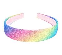 Tihebax Headband for Girls Women Rainbow Headband Sparkly Girls Headbands Glitter Headband Hair Band Bling Cute Toddler Headbands Hair Accessories for Party Holiday Back to School
