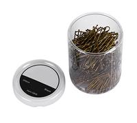 Tihebeyan 300PCs Long -lived, Wavy and -shaped Hairpin Clips for the Hairdresser Black Gold haired Handle Styling Tools for Salon Metal 6 Types (S)