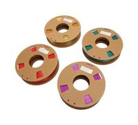 Tihebeyan 3D Printer Filament Dual Color PLA 1.75mm Clog for Art DIY Projects 4Pcs Black Red Green Gold Purple for Home Studio School