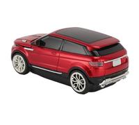 Tihebeyan Automobile Form Mice of Wireless Games 2.4 GHz 1600 DPI COOL 3D -Form -Laptop -Laptop -Maus with USB Recipient, Ergonomic Design, for Laptops Winlinuxos X (Red)