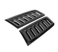 Tihebeyan Car Hood Vents Engine Hood VentsBonnet Vent for RS Style, Stick on Vents Front Bonnet Ventfor Car Bonnet, 2pcs Decorative Air Intake Scoop Side VentsHood Pins (Glossy Black)