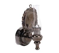 Tihebeyan Dollhouse Lights, 1:12 Scale Miniature LED Wall Light Dollhouse Wall Lamp Toggle Switch Clear Lampshade for Living Room Kitchen (Black)
