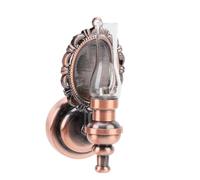 Tihebeyan Dollhouse Lights, 1:12 Scale Miniature LED Wall Light Dollhouse Wall Lamp Toggle Switch Clear Lampshade for Living Room Kitchen (Bronze)