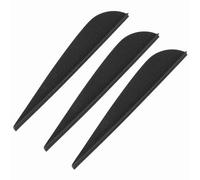 Tihebeyan Feder de Vida de Vida 12pcs 12 -inch Fletching Accessories for Shooting Hunting (Black)