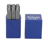 Tihebeyan Number Stamps, 9PCS Number Punch Metal Stamp Set High Carbon Steel with Storage Box for Jewelry Leather Craft Stamping