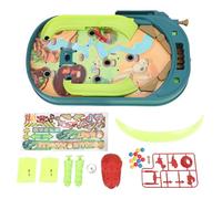 Tihebeyan Pinball Machine, Dinosaur Interactive Game for Kids with Adjustable Tracks Ramps Spinners STEM Learning Toy for Boys Girls Ages 3+