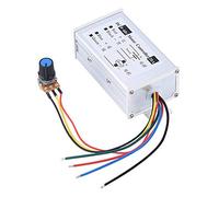 Tihebeyan PWM DC Motor Speed Controller, 9V 12V 24V 48V 60V Adjustable DC 20A DC Variable Motor Speed Regulator Board Module with Button Switch