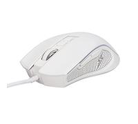 Tihebeyan RGB Mechanic Mouse High Precision 3600 Ppi Maus Wired for Notebook Computers, Ergonomic Office for 10, ABS Material (White)