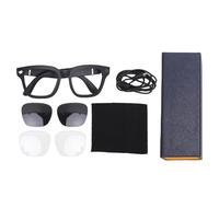 Tihebeyan Smart Glasses, Bluetooth 5.3 with Real Time Translation in 25 Languages AI Camera Glasses with ChatGPT 4.0 Access for No Hands Music & Calls
