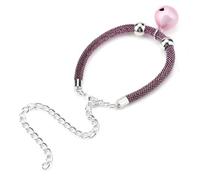 Tihebeyan Soft Nylon Cat Collar Japanese Style Collar with Bell, Adjustable Kitten Collar for Small Pets, Pet Accessory with Extension Chain (Simple fan)