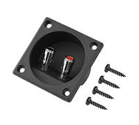 Tihebeyan Speaker Binding Post Terminal Box Square Spring Cup Connector 2 Binding Spring Post Cable Subwoofer Plug for DIY Home Car Stereo