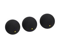 Tihebeyan Squash Balls, 3PCS Professional Competition Rubber Squash Ball with 40% Increased React Time Stable Trajectory for Beginners (Yellow Dot)