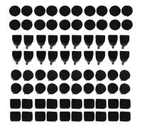 Tihebeyan TPU Polyurethane High Heel Tip Strong Iron Shoe Repair Accessories, 80 PCS -junction Protection for Dancing and Walking on Unequal Surfaces