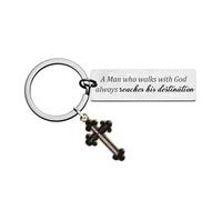 Tihnvk Bible Verse Keychain Christian Keychain Religious Gift for Mens First Communion Gift Faith Based Gifts Christmas Easter Gifts