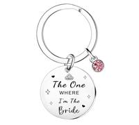 Tihnvk Bride Keyring for Bridal Shower Wedding Engagement Gift for Brides Valentine's Day Gifts Bride To Be Keychain Bachelorette Party Gift