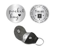 Tihnvk Christian Gifts Bible Verse Pocket Hug for Son Daughter Faith Christian Pocket Hug Christmas Birthday Gift for Christian Scripture Gifts Silvery