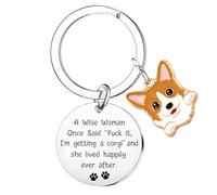 Tihnvk Corgi Gifts For Corgi Lovers Keyring For Corgis Mum Birthday Christmas Corgi Gifts For Women Friends Dog Mum Gift Keychain